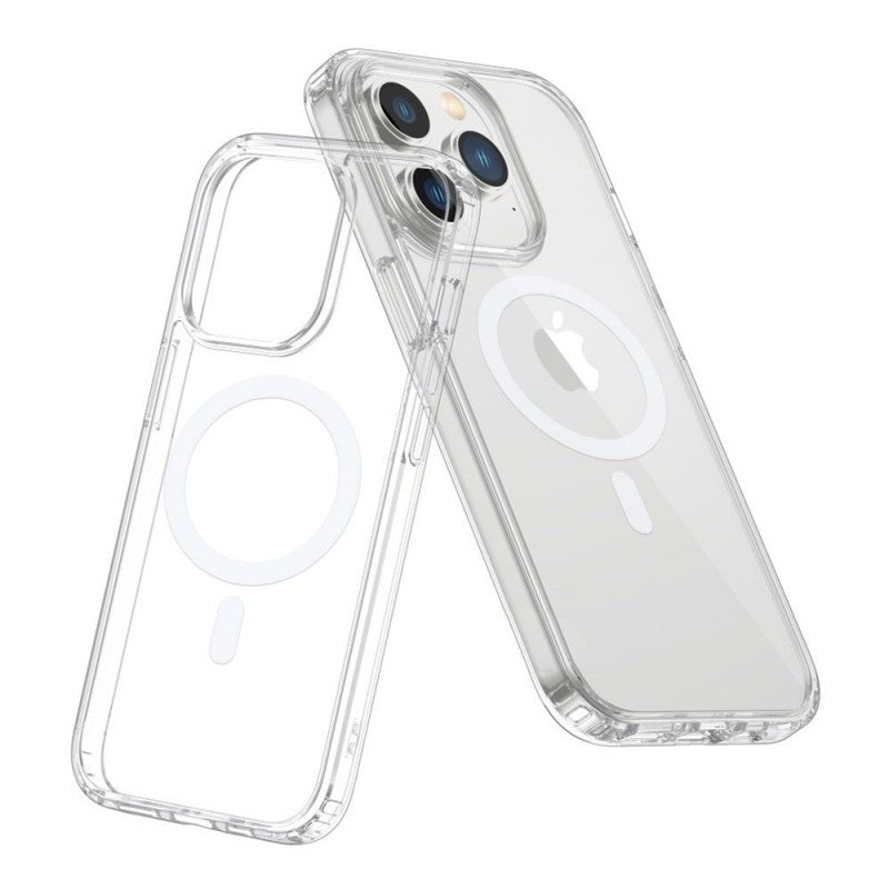 High Quality Acrylic + TPU Hybrid Transparent Magsafe Case For IPhone 15 Series High Quality Acrylic + TPU Hybrid Transparent Magsafe Case For IPhone 15 Series